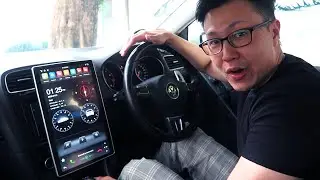 УСТАНОВИЛ ОГРОМНЫЙ 12,8-ДЮЙМОВЫЙ СЕНСОРНЫЙ ЭКРАН TESLA НА МОЙ VW GOLF MK6!