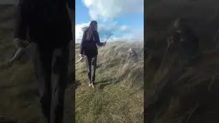 walking around kenfig dunes in early april