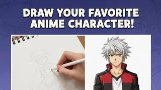 Deawing your favorite anime character ⚡️ in live