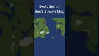 Evolution Of BeoCrafts Spawn Map  #minecraft #beocraft