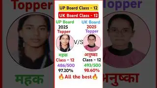 🔥🔥uk board और up board कक्षा 12 topper 2025 🔥🔥 up board 2025 result kaise dekhe 🔥🔥 up board result