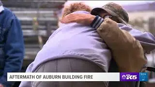 Aftermath of Auburn building fire