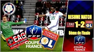 GUINGAMP - LYON (1 - 2) ○ R&Eacute;SUM&Eacute; FRANCAIS ○ HIGHLIGHTS & ALL GOALS ○ 8&Egrave;ME DE FINALE COUPE DE FRANCE