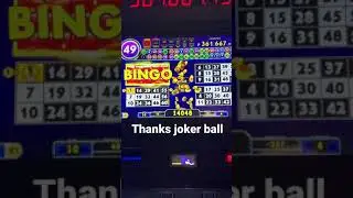 Electronic bingo cover all bet 10 thanks joker ball