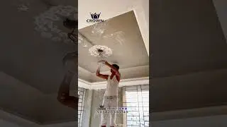 How to install Gypsum Ceiling Rose Design #ceilingdesign #gypsum