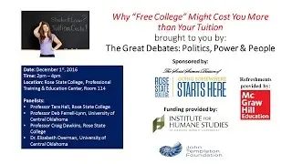Great Debates: Power, Politics, and People - Why Free College