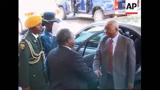 Arrivals for talks on power sharing