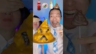 Big OR Small??Emoji Food Challenge ASMR🥵bubble tea 🧋boba #asmr #mukbang #funny