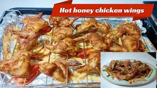 Hot honey chicken wings recipe by Billokadhaaba || baked chicken wings with sauce || spicy wings ||