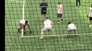 Boston Bower 2023 LB/DE/ATH Prep Red Zone Iowa Showcase 1v1&rsquo;s