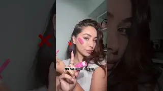 New contour technique! It&rsquo;s fun! Try it! #makeup #contour #contourhack #fyp