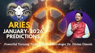 Aries (Mesha) January 2026 Predictions | Career, Money & Major Turning Points | Dr. Divine Dinesh