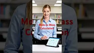 Mole to Mass Calculation #shorts  #w2pathshala #mole #stoichiometry