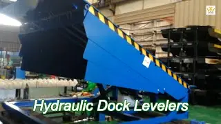 13.6 ton hydraulic dock levelers loading dock plate improve working efficiency at loading bay