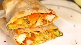 High protein chicken wrap| chicken tortilla wrap recipe 