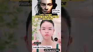 Unique Anti-Aging Yoga To Lift Your Face #yoga #wrinkles #antiaging #facialyoga #shorts #faceyoga