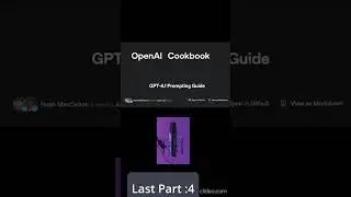 ChatGPT Prompting Guide: Agentic Workflows, API Tricks & CoT Tips (GPT-4.1)