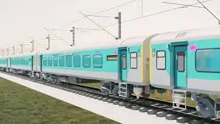 LHB Shatabdi Coach Train | With LHB Coaches | 3D Cartoon animation |  @MyTalkingEngine  | #wap7