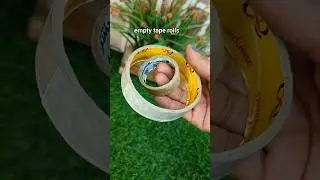 2-minutes craft with empty tape rolls#Diy with empty tape roll #evil eye wind chime #craft#shorts