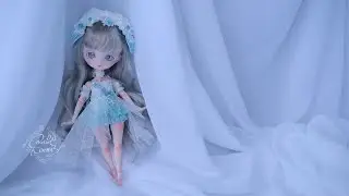 ドールドレス/メイキング「Petit bouquet」The making of BJD Doll Dresses/Harmonia Bloom※ドールのドレス着用シーン有