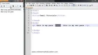 HTML Tutorials in Tamil Part - 10 br tag