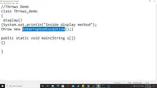 Use of "throws" keyword in java exception handling