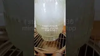 How to sterilize big glass jars
