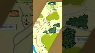 Our Hiking Route Map📍 #dharan #hikingroute #backtothenature