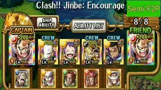 Semi F2P 60 stamina raid Jinbe with STR/PSY units - optc
