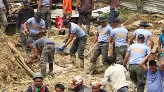 Typhoon Ompong aftermath: Landslide at ground zero