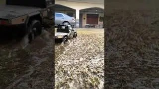 RC MN82s and Deep Water and Grass #shorts #rchobby #watercrossing #deep #rc4wd #rccrawler