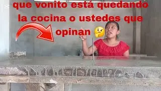🤗Elvia esta muy feliz de ver como esta quedando su cocina 🙏