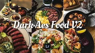 Dark Aes Food V2 - Lightroom Mobile Preset Android iOS | Free Download DNG & XMP | Food Dark Tone