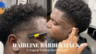 Transform Your Hairline: C Cups & Vertical Bar Hacks | HAIRCUT TUTORIAL | #barber #hairline #hair