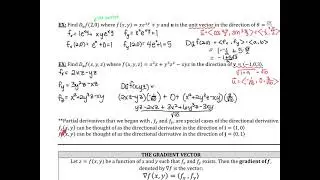 15.5 Directional Derivative and the Gradient
