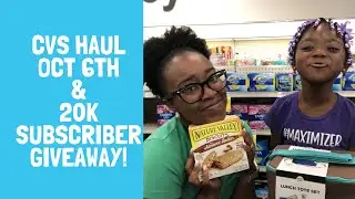 20k Subs Giveaway, Moneymaker Lotion, Free Kotex & More| CVS Extreme Couponing Haul | Oct 6th
