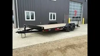 Alberta Built! Alberta Tough! Double A Excel Series Carhauler Trailer. Built for Canadian Winters.