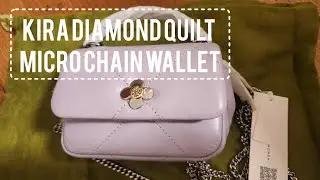 MINI KIRA CLOVER GELDB&Ouml;RSE - Kira Diamond Quilt Clover Micro Top Handle Chain Wallet