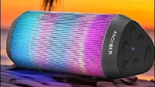 Bluetooth Speaker, Portable Wireless, 15W Stereo Sound, IPX4 Waterproof, Electronics Gadget, Holiday