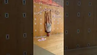 Headstand and Fold Flow by Wolfe Yoga Wall #yogawall #greatyogawall