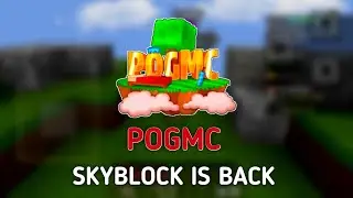 pogmc skyblock is back | hypixel like skyblock server for minecraft pe | pogmc skyblock ip and port