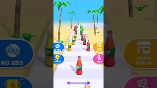 Satisfying Juice Can Sorting Game! | Level.342 #shorts #juicerun #runinggame  #trending #games