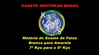Exame de faixa Branca para Amarela - KIHON - KATA - KUMITE