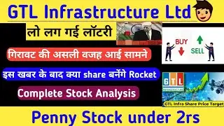 GTL Infrastructure share news today। GTL infra share latest news। GTL infra share news today। GTL 