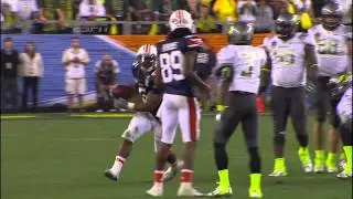 BCS National Championship Play of the Game: Michael Dyer's Knee Does Not Touch The Ground