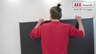 N&aacute;vod k mont&aacute;ži Allboards čern&eacute; magnetick&eacute; tabule na kř&iacute;du v hlin&iacute;kov&eacute;m r&aacute;mu