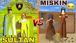 yuta bocil sultan anak raja emas vs Mio anak pengemis | SAKURA SCHOOL SIMULATOR