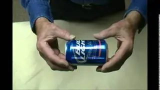 HOW TO CRUSH (compact) a can with your hands.