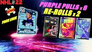 INSANE 16 BIT HEROES MSP PULL | 4 PURPLE PULLS IN THE SAME PACK | NHL 22 HUT PACK OPENING #20