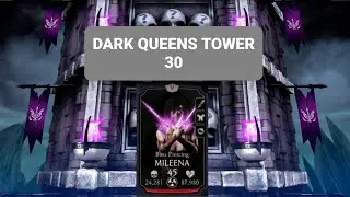 MK mobile. Dark Queens Tower 30 Boss Fight. Gameplay walk-through. Piercing Mileena.